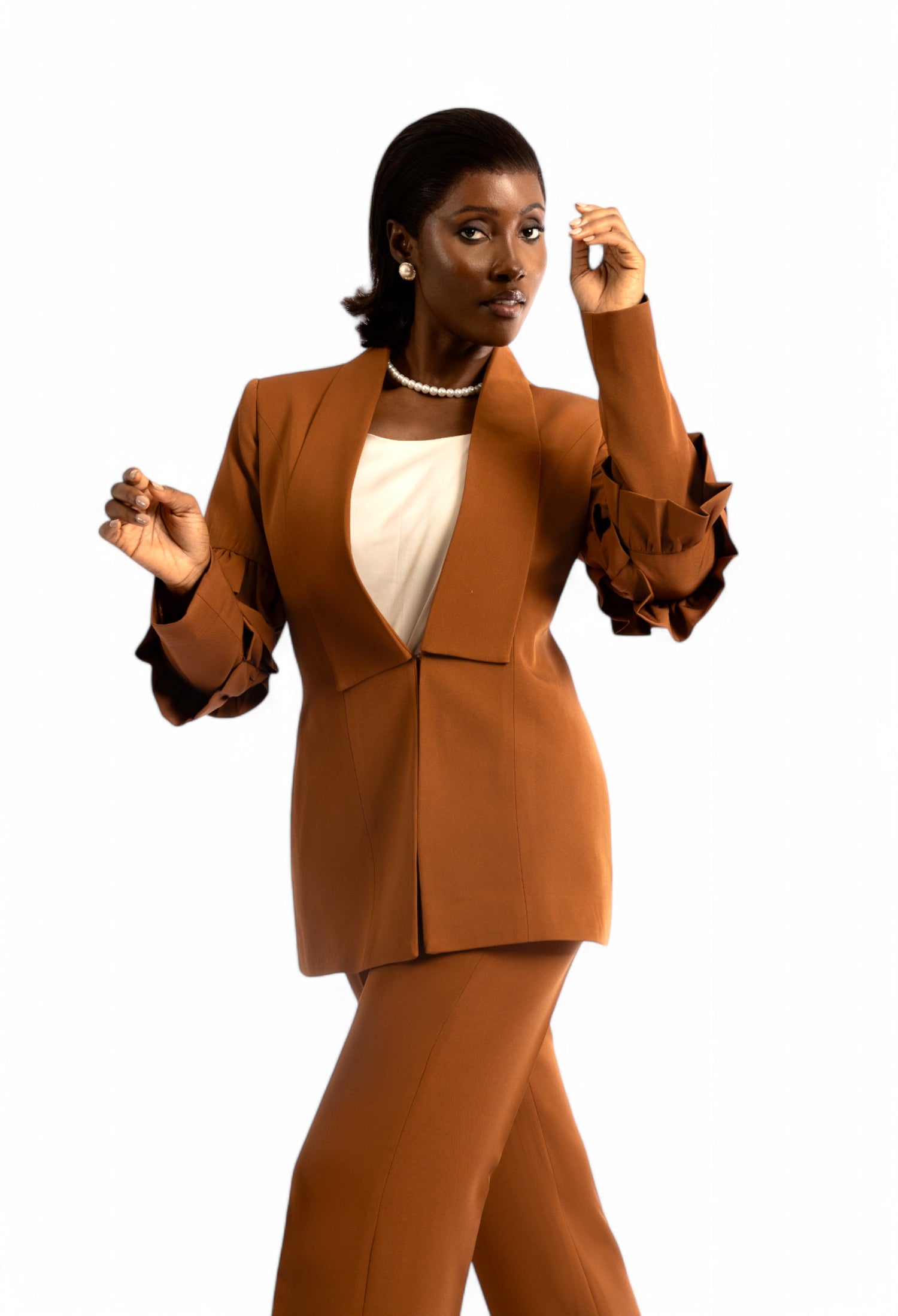 Ebony Three Piece Suit Set