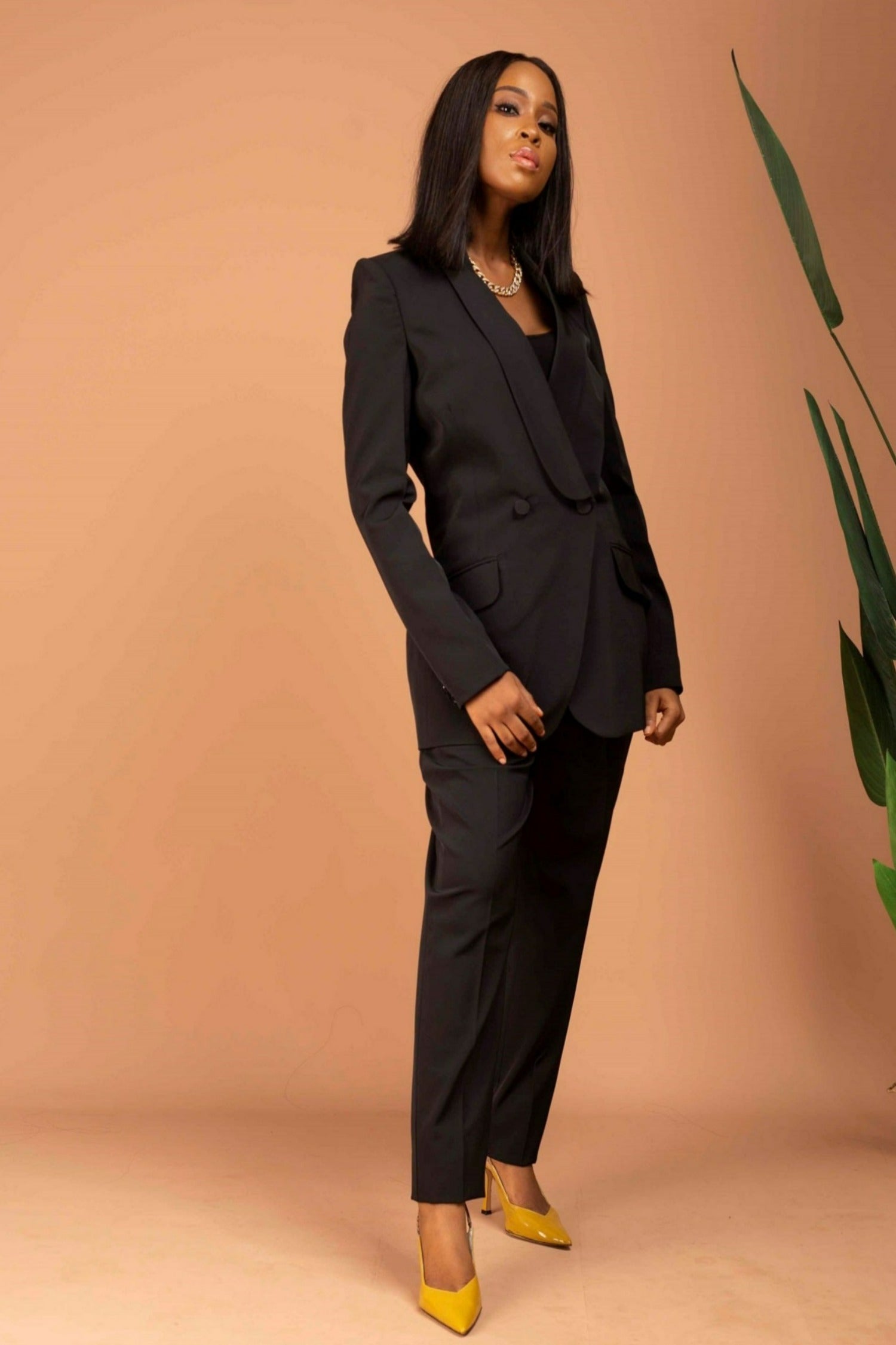 Tyra Double Buttoned Suit Set