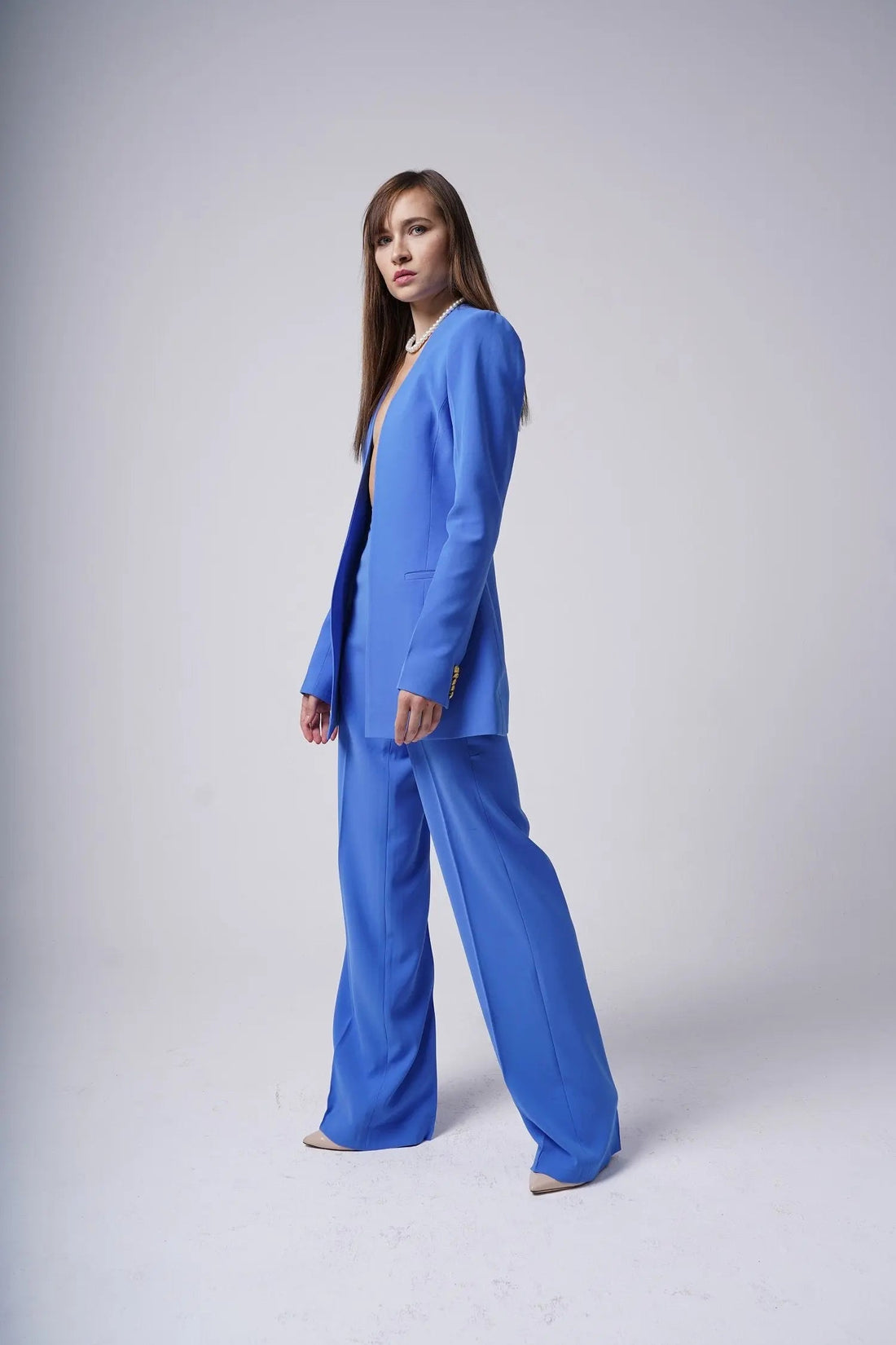 Andrea Lapel-less Suit Set